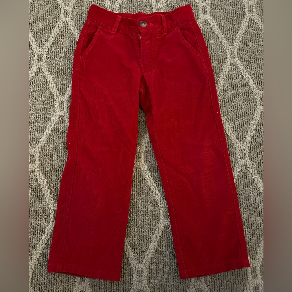 Beaufort Bonnet Red Corduroy Pants 4T